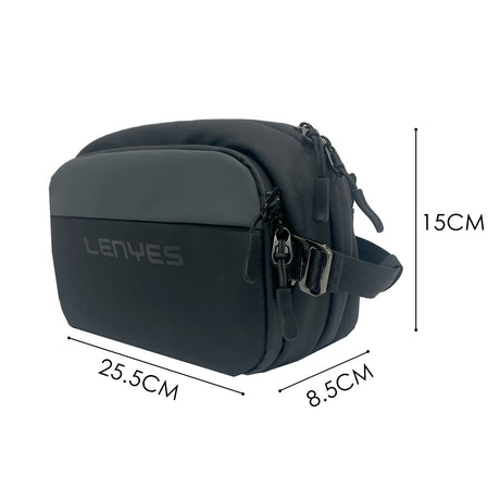 Lenyes LB561 Su Geçirmez Aşınmaya ve Çizilmeye Dayanıklı Çapraz Vücut Askılı Aksesuar Çantası 25.5cm