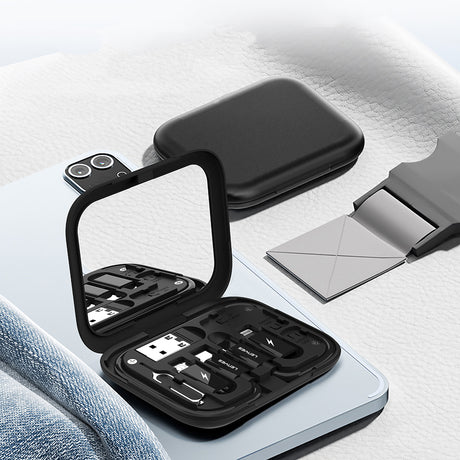 Lenyes LB602 6in1 Type-C to Type-C Kablolu 60W Çevirici Adaptör Seti Standlı Saklama Kutusu