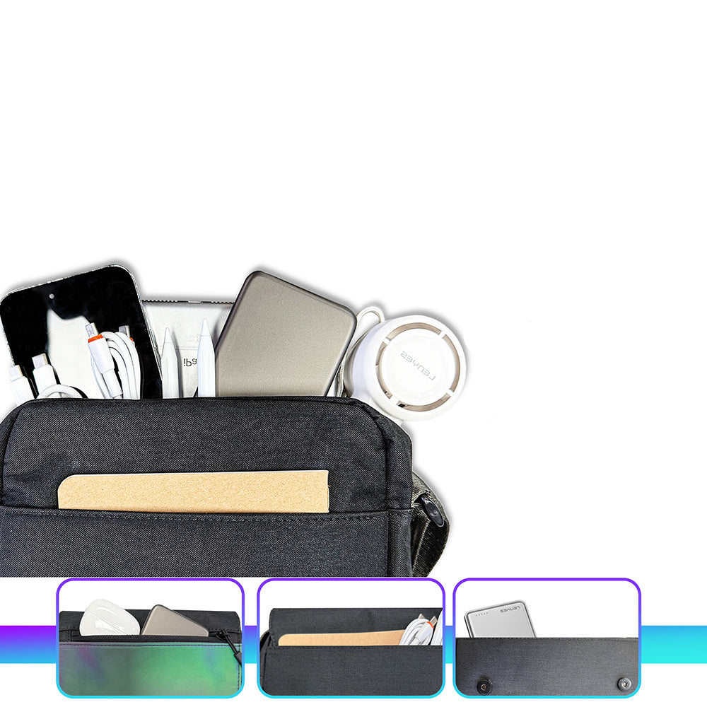 Lenyes LB711 Dazzling Crossbody Serisi Çok Amaçlı Su Geçirmez Çapraz Vücut Çantası