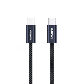 Lenyes LC522 Type-C to Type-C Hızlı Şarj Özellikli Data ve Şarj Kablosu 240W 1.2M