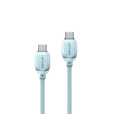 Lenyes LC536 Type-C to Type-C PD Örgü Tasarımlı Hızlı Şarj Özellikli Data ve Şarj Kablosu 60W 1M