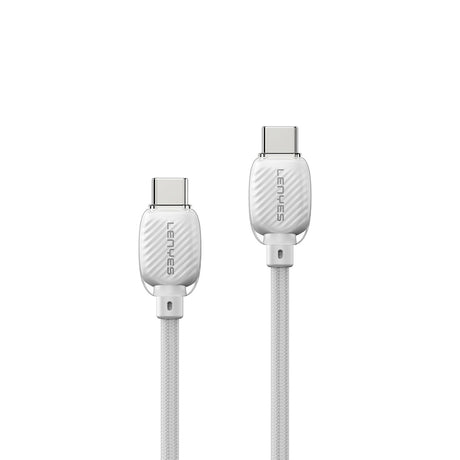 Lenyes LC536 Type-C to Type-C PD Örgü Tasarımlı Hızlı Şarj Özellikli Data ve Şarj Kablosu 60W 1M