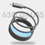 Lenyes LC543 4in1 Hızlı Şarj Özellikli USB-A - Type-C + Type-C to Lightning Data ve Şarj Kablosu 240W 1M