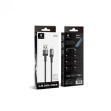 Lenyes LC546 USB-A to Lightning Örgü Tasarımlı Hızlı Şarj Özellikli Data ve Şarj Kablosu 12W 1M