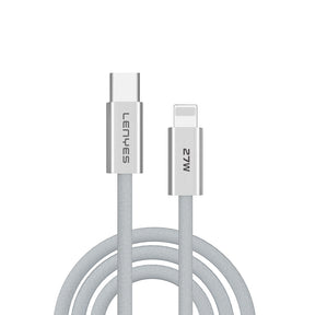 Lenyes LC551 Type-C to Lightning Hızlı Şarj Özellikli Data ve Şarj Kablosu 27W 1M