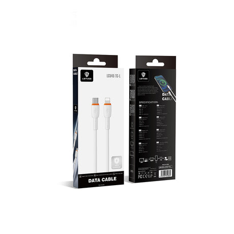 Lenyes LC545 Type-C to Lightning Hızlı Şarj Özellikli Data ve Şarj Kablosu 30W 1M