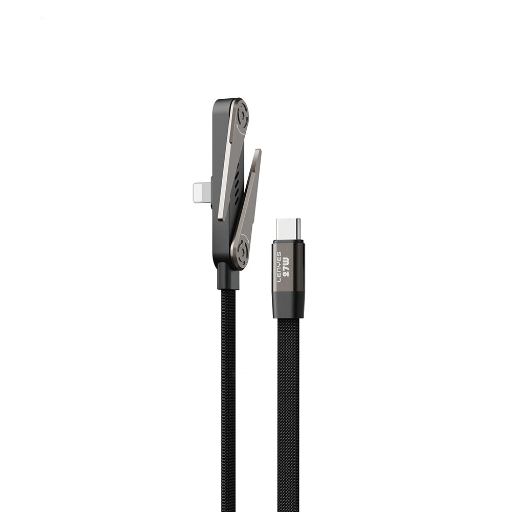 Lenyes LC554 Type-C to Lightning Stand Özellikli Data ve Şarj Kablosu 27W 1M