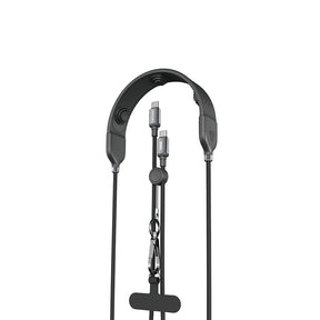Lenyes LC558 Type-C to Type-C Data Kablolu 3 Kademeli Boyun Masaj Bandı 1.2M