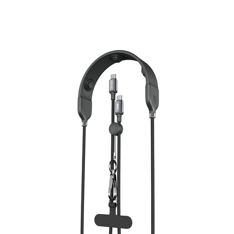 Lenyes LC558 Type-C to Type-C Data Kablolu 3 Kademeli Boyun Masaj Bandı 1.2M