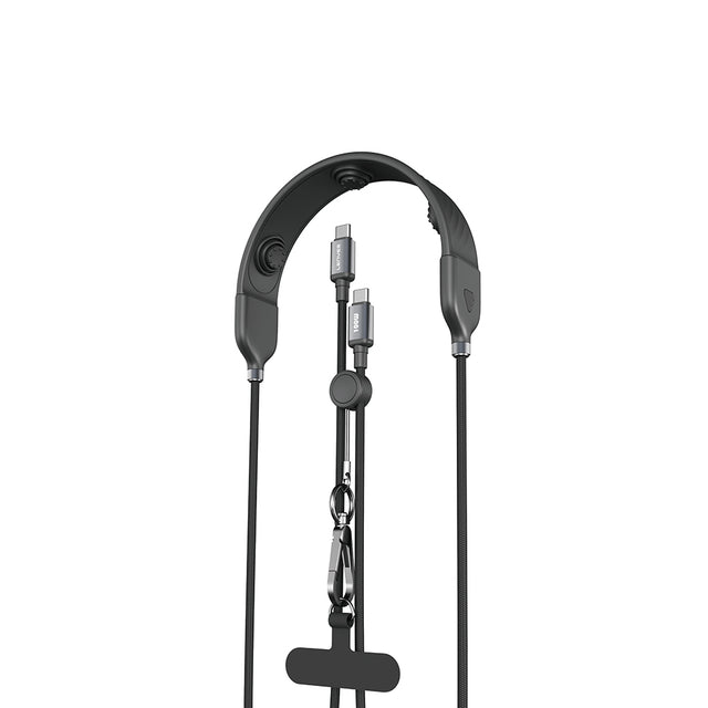 Lenyes LC558 Type-C to Type-C Data Kablolu 3 Kademeli Boyun Masaj Bandı 1.2M