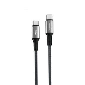 Lenyes LC560 Type-C to Type-C Örgü Tasarımlı Hızlı Şarj Özellikli Data ve Şarj Kablosu 60W 2M