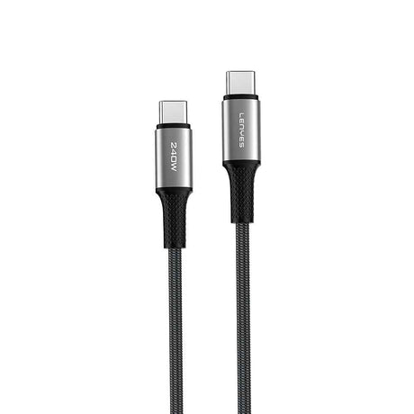 Lenyes LC563 Type-C to Type-C PD Örgü Tasarımlı Hızlı Şarj Özellikli Data ve Şarj Kablosu 240W 1M