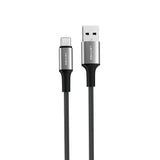 Lenyes LC566 USB-A to Type-C Örgü Tasarımlı Hızlı Şarj Özellikli Data ve Şarj Kablosu 12W 2M