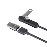 Lenyes LC569 2in1 USB-A - Type-C + Type-C Standlı Data ve Şarj Kablosu 240W 1.2M