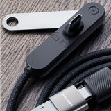 Lenyes LC569 2in1 USB-A - Type-C + Type-C Standlı Data ve Şarj Kablosu 240W 1.2M