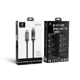 Lenyes LC571 OLED Dijital Ekranlı Type-C to Type-C Data ve Şarj Kablosu 240W 1.2M
