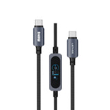 Lenyes LC572 TFT Ekranlı Type-C to Type-C Data ve Şarj Kablosu 240W 1.2M