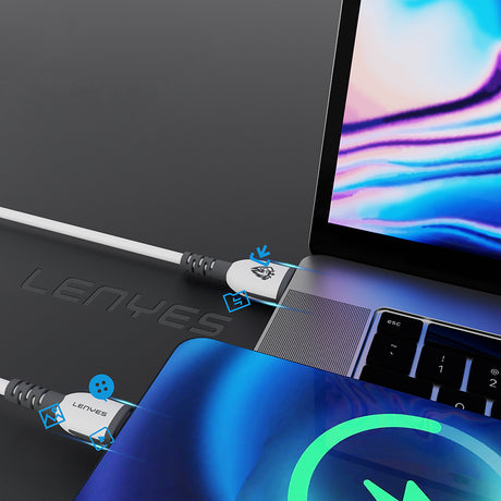 Lenyes LC979 USB-A to Type-C Hızlı Şarj Özellikli Data ve Şarj Kablosu 2.4A 1M