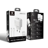 Lenyes LCH90-TC-TC Type-C to Type-C GaN Teknolojili PD Hızlı Şarj Özellikli Şarj Seti 20W