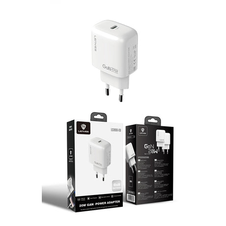 Lenyes LCH90 Type-C GaN Teknolojili PD Hızlı Şarj Özellikli Şarj Başlığı 20W