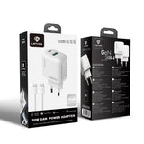 Lenyes LCH91-TC-TC Type-C to Type-C GaN Teknolojili PD ve USB Hızlı Şarj Özellikli Şarj Seti 20W