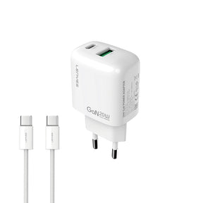 Lenyes LCH91-TC-TC Type-C to Type-C GaN Teknolojili PD ve USB Hızlı Şarj Özellikli Şarj Seti 20W