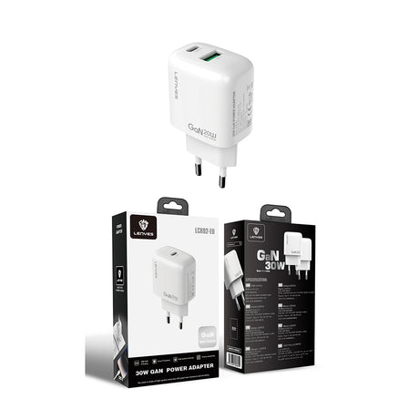 Lenyes LCH92 Type-C GaN Teknolojili PD Hızlı Şarj Özellikli Şarj Başlığı 30W