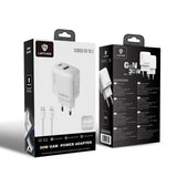 Lenyes LCH93-TC-L Type-C to Lightning GaN Teknolojili PD ve USB Hızlı Şarj Özellikli Şarj Seti 30W
