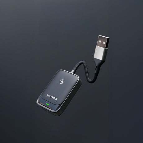Lenyes LCP03 Android Auto Destekli CarPlay USB Bluetooth 5.0 Wireless Transmitter Adaptör
