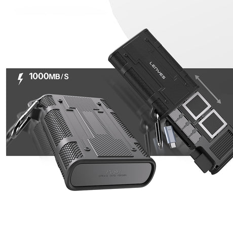 Lenyes LCR01 Type-C Kablolu Su Geçirmez Çoklu Kart Depolama ve Okuyucu Kutusu 10 Gbps
