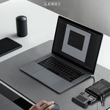 Lenyes LCR01 Type-C Kablolu Su Geçirmez Çoklu Kart Depolama ve Okuyucu Kutusu 10 Gbps