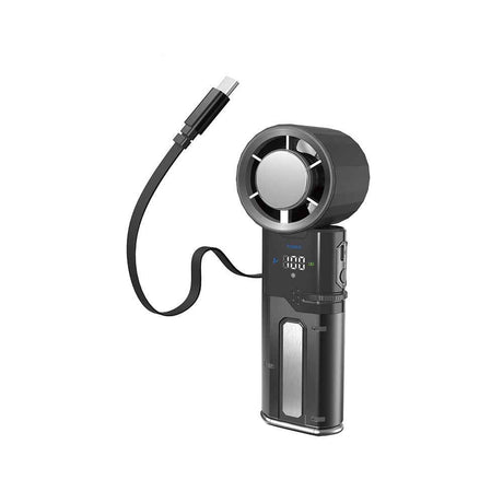 Lenyes LHF14 Dijital LED Göstergeli Buz Kompresli Katlanabilir Portatif Soğutucu El Fanı