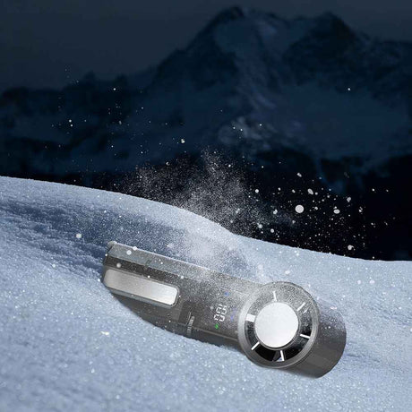 Lenyes LHF14 Dijital LED Göstergeli Buz Kompresli Katlanabilir Portatif Soğutucu El Fanı