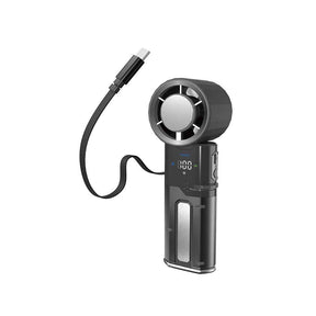 Lenyes LHF14 Dijital LED Göstergeli Buz Kompresli Katlanabilir Portatif Soğutucu El Fanı