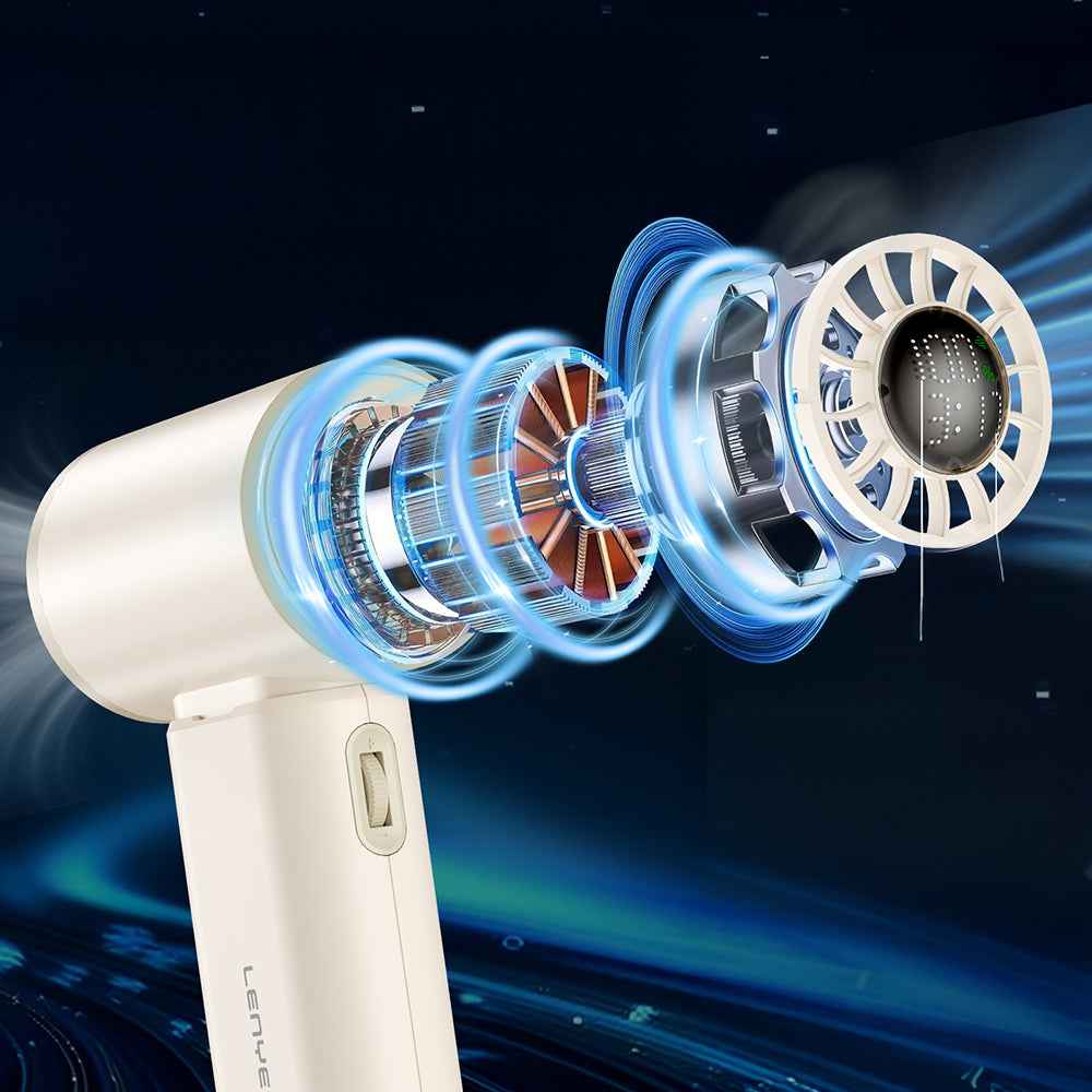 Lenyes LHF19 Dijital LED Göstergeli Yüksek Hızlı Portatif Soğutucu El Fanı