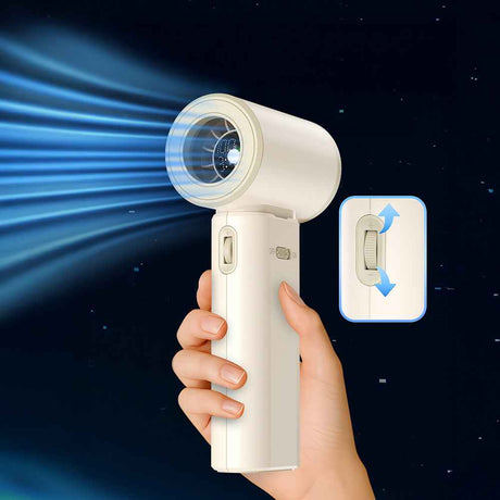 Lenyes LHF19 Dijital LED Göstergeli Yüksek Hızlı Portatif Soğutucu El Fanı