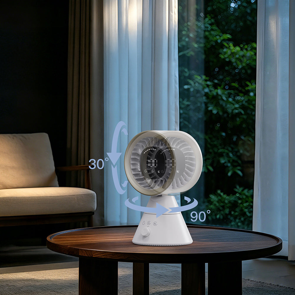 Lenyes LHF22 Dijital Led Göstergeli AI Hava Kontrollü Kule Tipi Soğutucu Masa Fanı