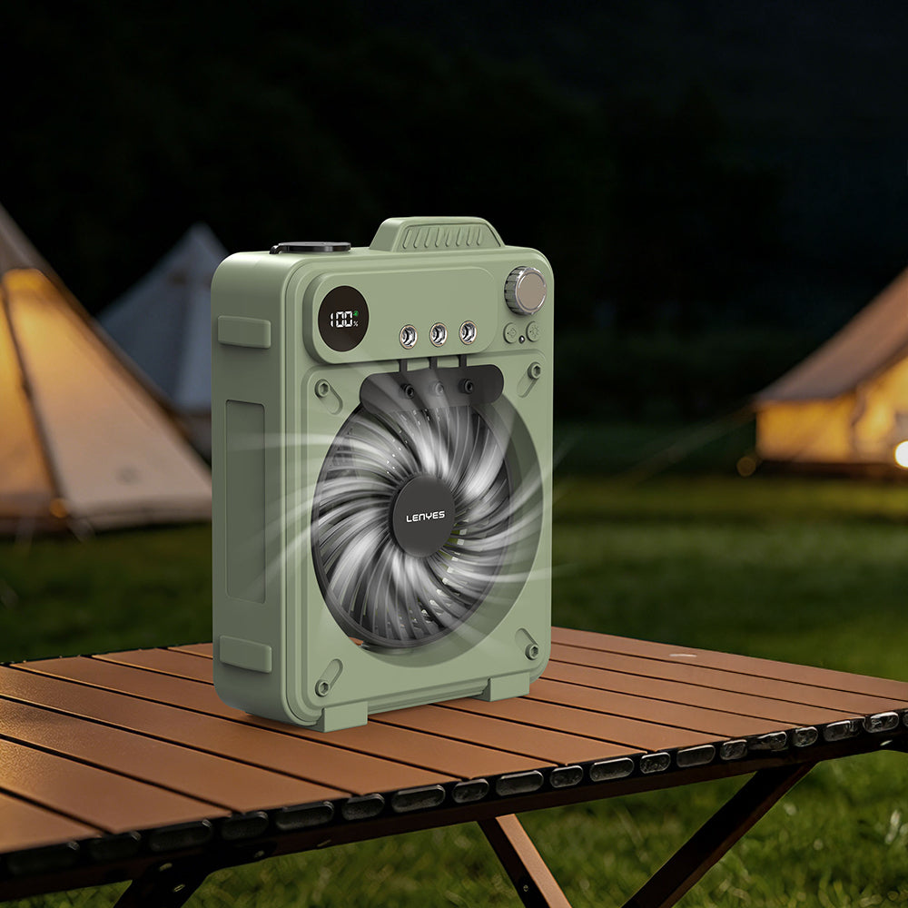Lenyes LHF25 Dijital Led Göstergeli Su Hazneli Gece Lambalı Outdoor Soğutucu Fan