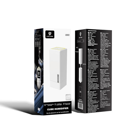 Lenyes LHU02 Küp Tipi RGB Atmosfer Işıklı Nano Sprey Sessiz Hava Nemlendirici