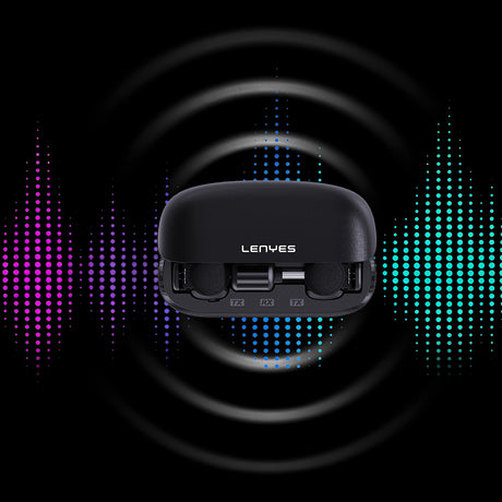 Lenyes LM206 Dijital LED Göstergeli Type-C Portlu Kablosuz Yaka Mikrofonu