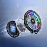 Lenyes LPC205 Akıllı Sıcaklık Kontrollü Adaptif AI Modlu RGB Işıklı Alüminyum Telefon Soğutucu Fan