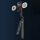 Lenyes LPH108 Canlı Yayın Dolgu Işıklı Kumandalı 360 Derece Dönebilen Selfie Çubuğu ve Tripod