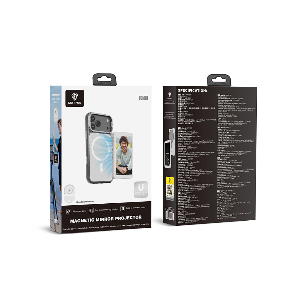 Lenyes LSM01 Bluetooth Kumandalı Magnetik Wireless Ekran Yansıtma Cihazı