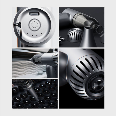 Lenyes LTF02 Dijital LED Göstergeli 4 Kademeli Çok Fonksiyonlu Turbo El Fanı