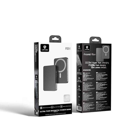 Lenyes P32-1 M-safe Şarj Özellikli Aramid Fiber Powerbank 15W 10000mAh