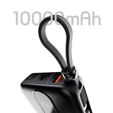 Lenyes P562L Dijital LED Göstergeli Type-C ve Lightning Kablolu Powerbank 22.5W 10000mAh