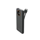 Lenyes P851L Dijital LED Göstergeli Type-C ve Lightning Kablolu Powerbank 22.5W 10000mAh