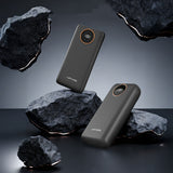 Lenyes P852L Dijital LED Göstergeli Type-C ve Lightning Kablolu Powerbank 22.5W 20000mAh