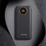 Lenyes P852L Dijital LED Göstergeli Type-C ve Lightning Kablolu Powerbank 22.5W 20000mAh