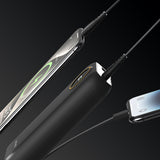 Lenyes P852L Dijital LED Göstergeli Type-C ve Lightning Kablolu Powerbank 22.5W 20000mAh